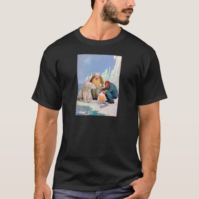 T-shirts Roosevelt Bears Vai Pescar No Alasca (Frente)
