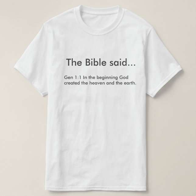T-shirts Ropa con versículos de la biblia (Frente do Design)