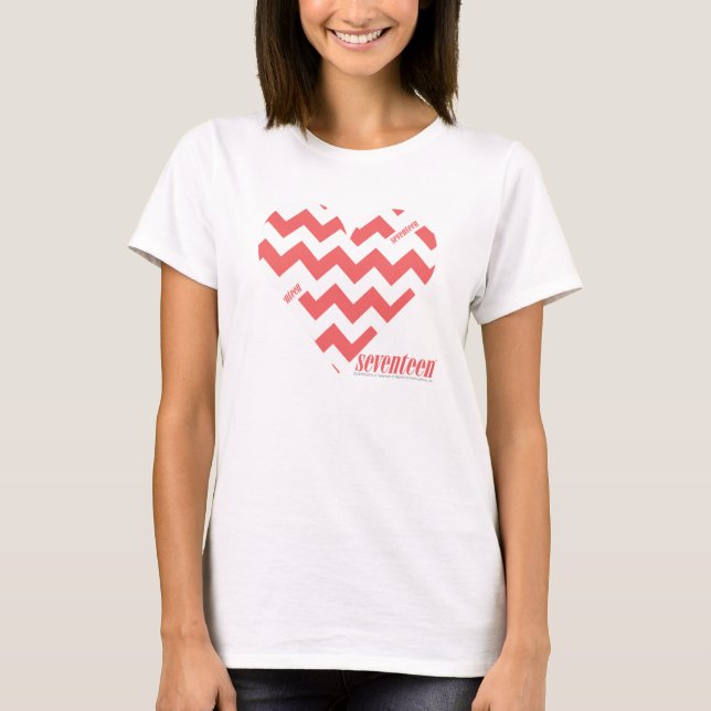 T-shirts Rosa 3 do ziguezague (Frente)
