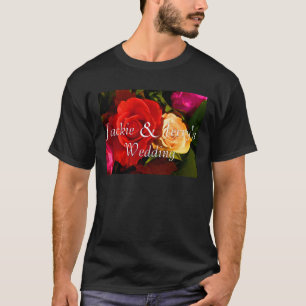 T-shirts Rosa Amarelo-Vermelho