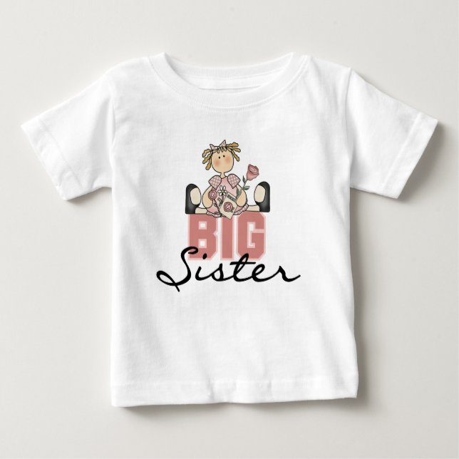 T-shirts Rosa Big Sister (Frente)