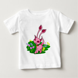 T-shirts Rosa cor-de-rosa Aisha através das flores