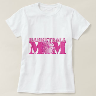 T-shirts Rosa da mamã do basquetebol