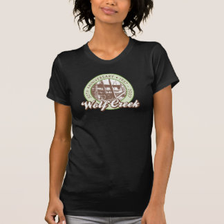 T-shirts Rosa das senhoras de Wolf Creek/T de Brown