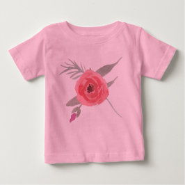 T-shirts Rosa de Aquarela