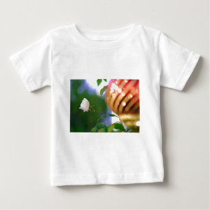 T-shirts Rosa de Natal Branco