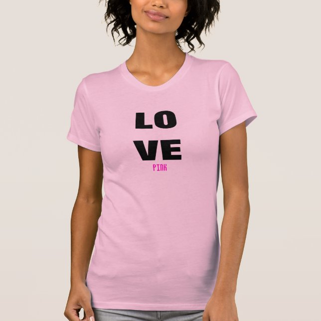 T-shirts Rosa do amor (Frente)