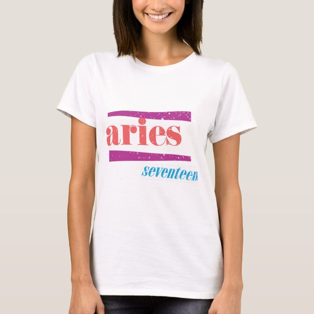 T-shirts Rosa do Aries (Frente)