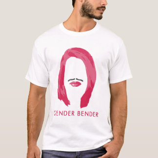 T-shirts rosa do dobrador de género