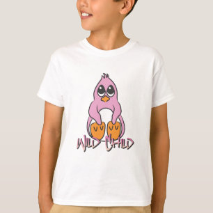 T-shirts Rosa do WC do pinguim
