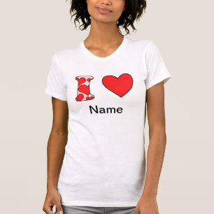 T-shirts Rosa, eu adoro costomizado
