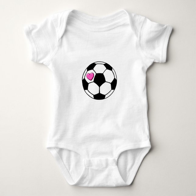 T-shirts Rosa Hrt da bola de futebol (Frente)
