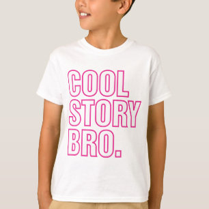 T-shirts rosa legal do bro da história
