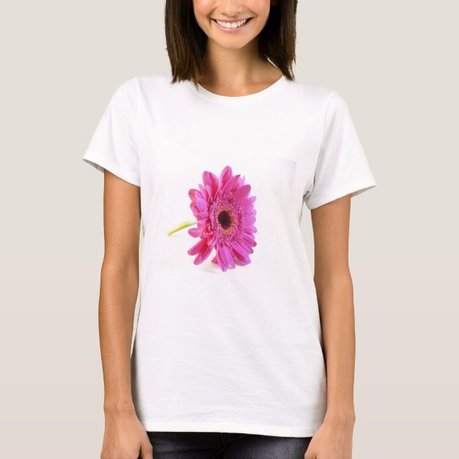 T-shirts rosa no branco (Frente)