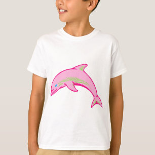 T-shirts Rosa & verde do golfinho