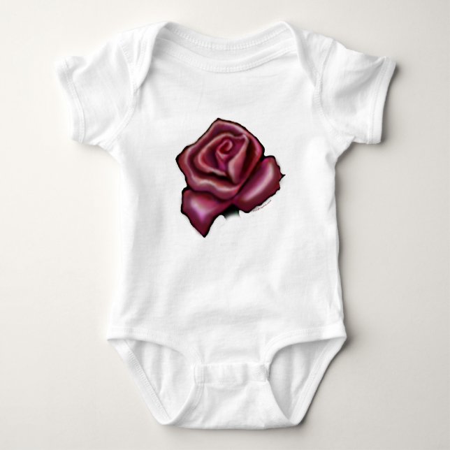 T-shirts Rosa vermelha (Frente)