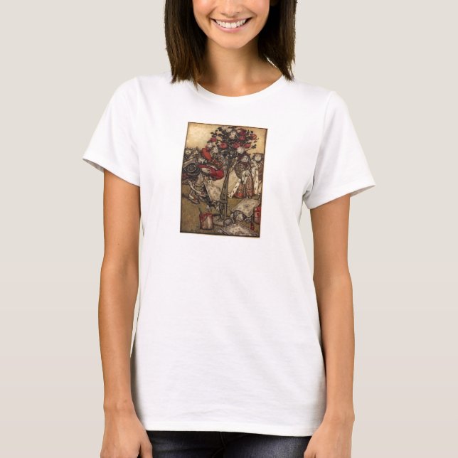 T-shirts Rosas do país das maravilhas (Frente)