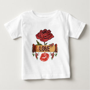 T-shirts Rosas Rockabilly RAB, Amor & Batom