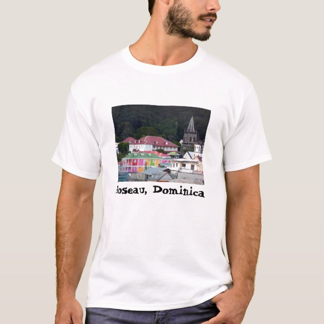 T-shirts Roseau, Dominica (Frente)