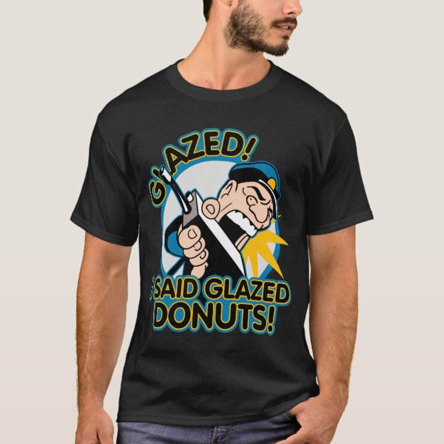 T-shirts Rosquinhas vitrificadas polícia (Frente)
