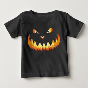 T-shirts Rosto de Abóbora 4 para o Halloween