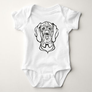 T-shirts Rosto de Dogue Alemão