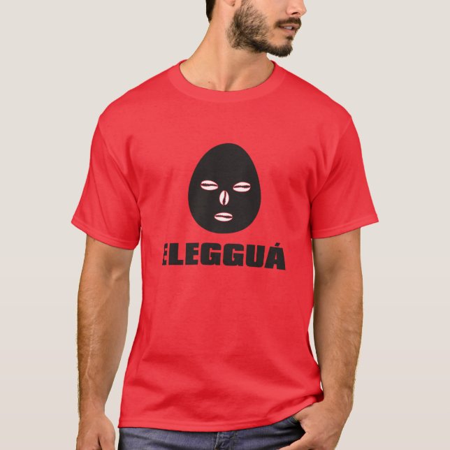 T-shirts Rosto e nome da Eleggua. (Frente)