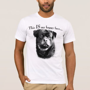 T-shirts Rosto Feliz Rottweiler