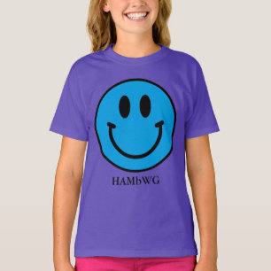 T-shirts Rosto Sorriso Azul HAMbyWG
