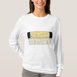 T-shirts Rota de ar de Los Angeles a Columbo