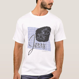 T-shirts Roteiro preto e azul de Jerry