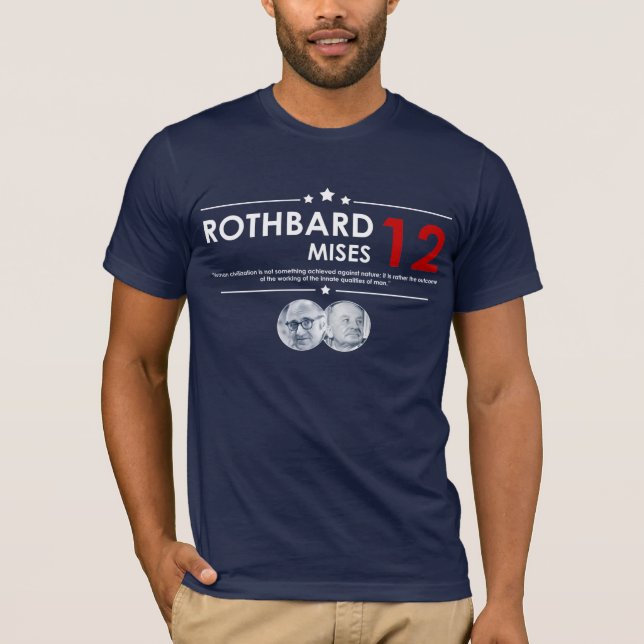 T-shirts Rothbard - Mises 2012 (Frente)