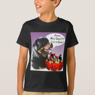 T-shirts Rottweiler Halloween Candy