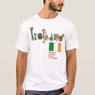 T-shirts Rotulação celta extravagante - Ireland