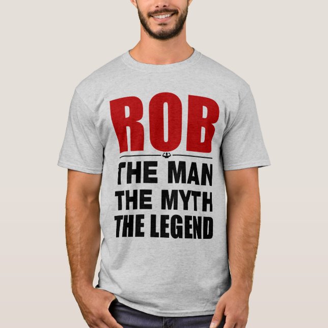 T-shirts Roubo o homem o mito a legenda (Frente)