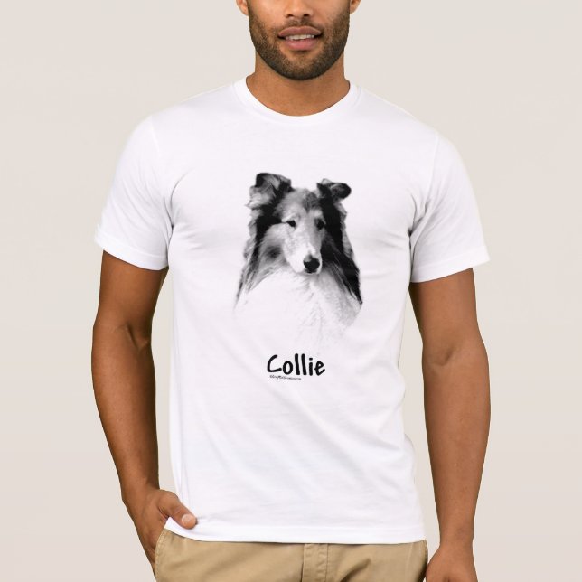 T-shirts Rough Collie Charcarbonis (Frente)