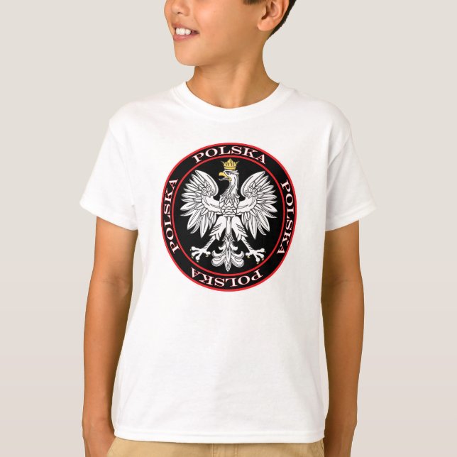 T-shirts Round Polska Eagle (Frente)
