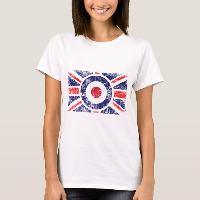 T-shirts Roundel Target Mods UK Target Union Jack (Frente)