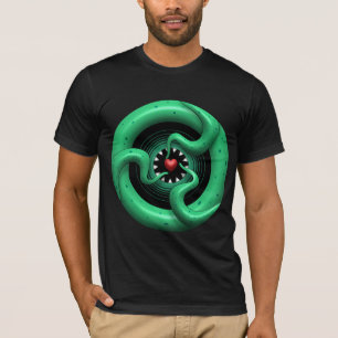 T-shirts Roupa americano básico do coração de Cthulhu