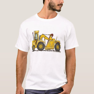 T-shirts Roupa da construção da máquina escavadora do mo