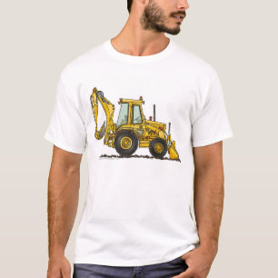 T-shirts Roupa da construção do carregador do escavador d