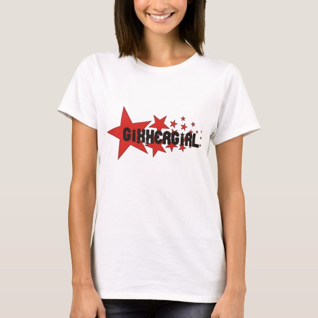 T-shirts Roupa da estrela da menina de Gixxer (Frente)