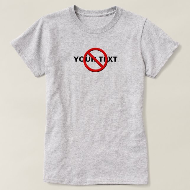 T-shirts Roupa de Alternativo sem sinal para mulheres (Frente do Design)