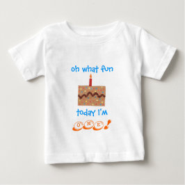 T-shirts Roupa de aniversário de 1 ano para meninos - baby 