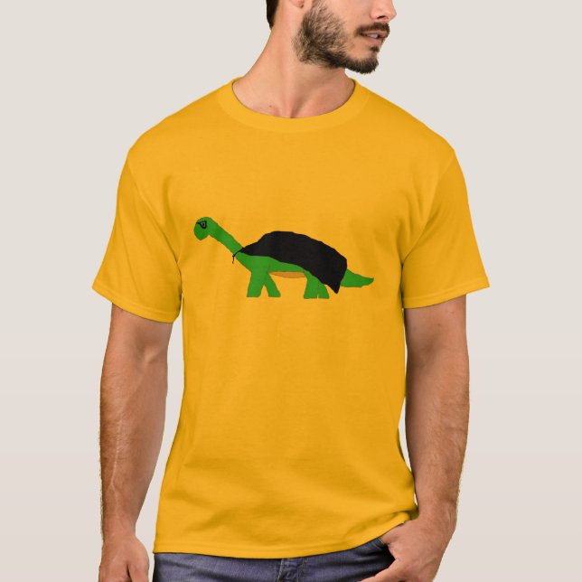 T-shirts Roupa de Apatossauro Capa Mascarado (Frente)