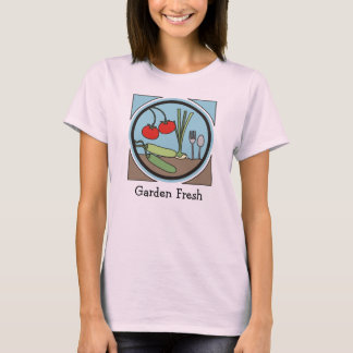 T-shirts roupa de cozinha de cozinhar de hortas frescas...