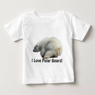 T-shirts Roupa de Fotografia do Polar Bear Cub