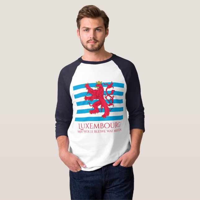 T-shirts Roupa de Luxembourg (Frente Completa)