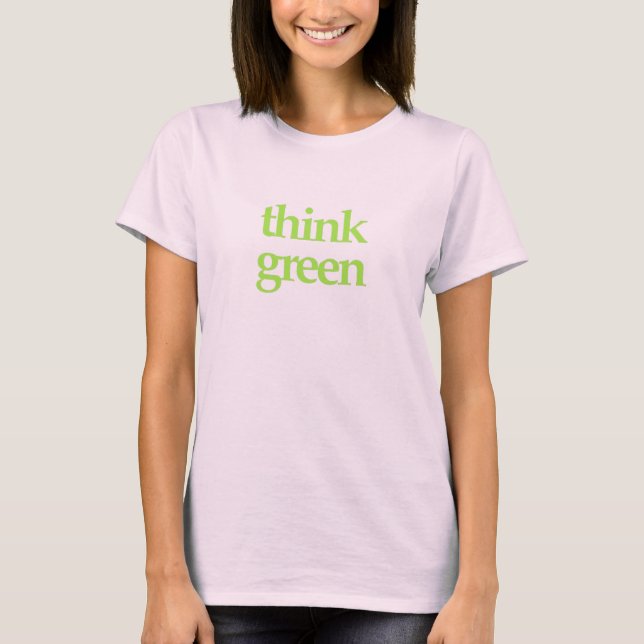 T-shirts roupa de pense verde (Frente)