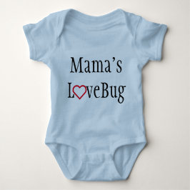 T-shirts Roupa do bebê - a LoveBug do Mama - azul